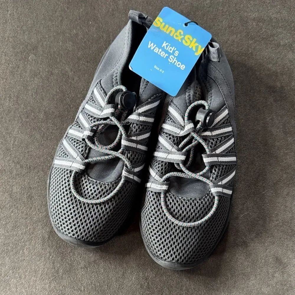 Kids' Sun & Sky Water Shoes Size 2-3 NEW